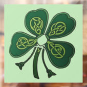 Green Shamrock 2025 Raamsticker (Vel 2)