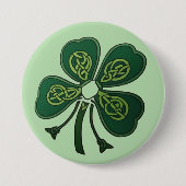 Green Shamrock 2025 Ronde Button 7,6 Cm (Voorkant)