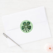 Green Shamrock 2025 Ronde Sticker (Envelop)