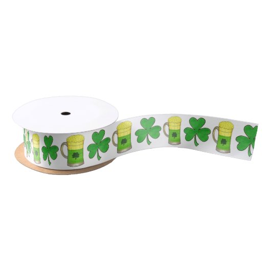 Green Shamrock Beer Mok St. Patrick's Day Lint (Spoel)