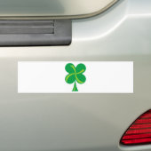 Green Shamrock Bumpersticker (Op auto)
