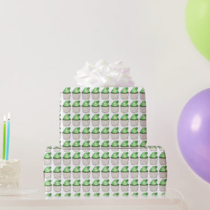 Green Shamrock Clover Cupcake St. Patrick's Day Cadeaupapier
