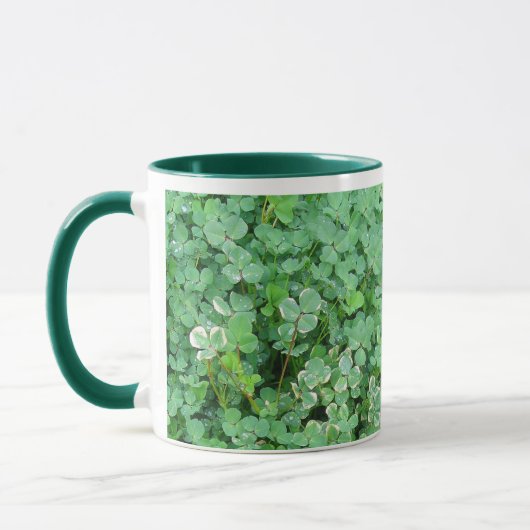 Green Shamrock Coffee Mok (Links)