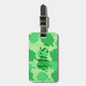 Green Shamrock Collage, Mrs Bagagelabels (Voorkant verticaal)