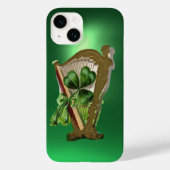 GREEN SHAMROCK HARP green Case-Mate iPhone Case (Achterkant)