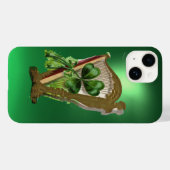 GREEN SHAMROCK HARP green Case-Mate iPhone Case (Achterkant (horizontaal))