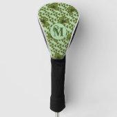 Green Shamrock Headcover With Irish Clovers (Voorkant)