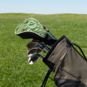 Green Shamrock Headcover With Irish Clovers (Insitu)