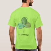 Green Shamrock Irish Heritage T-shirt (Achterkant)