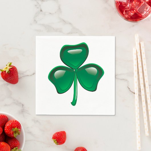 Green Shamrock Irish Ireland Paper Napkins Servet