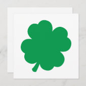 Green Shamrock Kaart (Voorkant / Achterkant)