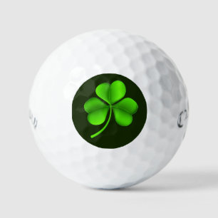 Green Shamrock op Dark Green CSS gbcnt Golfballen