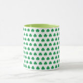 Green Shamrock Pattern Irish St Patricks Day Mok (Midden)