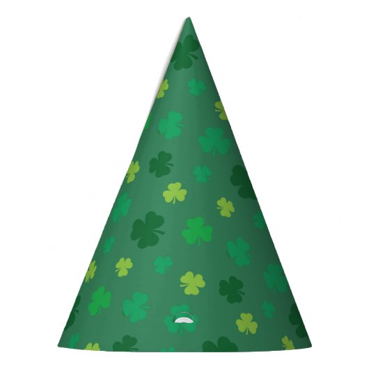 Green Shamrock Pattern St Patricks Day Feesthoedjes (Links)