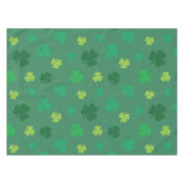 Green Shamrock Pattern St Patricks Day Tafelkleed (Voorkant (Horizontaal))