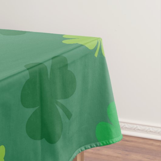 Green Shamrock Pattern St Patricks Day Tafelkleed (Voorbeeld)