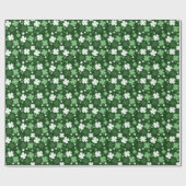 Green Shamrock, St. Patrick's Day Cadeaupapier (Vlak)