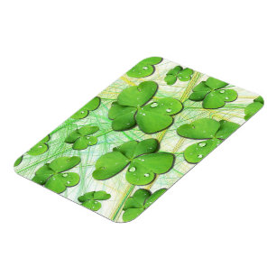Green Shamrock St Patrick's Day Flexi Magnet Magneet