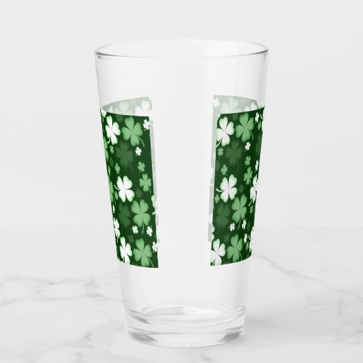 Green Shamrock, St. Patrick's Day Glas (Links)