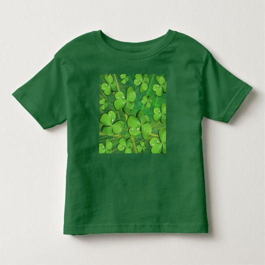 Green Shamrock St Patrick's Day Kind T-Shirt (Voorkant)