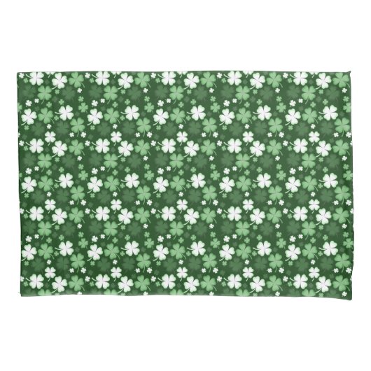 Green Shamrock, St. Patrick's Day Kussensloop (Voorkant)