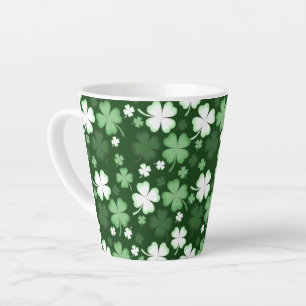 Green Shamrock, St. Patrick's Day Latte Mok