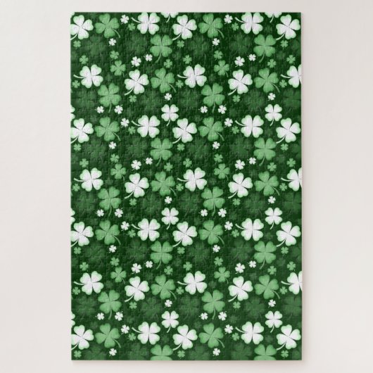 Green Shamrock, St. Patrick's Day Legpuzzel (Verticaal)