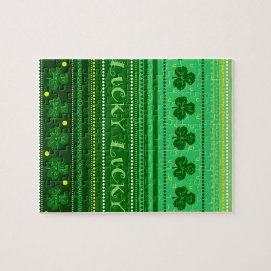 Green Shamrock | St. Patricks Day Legpuzzel (Horizontaal)