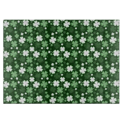 Green Shamrock, St. Patrick's Day Snijplank (Voorkant)