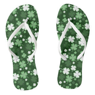 Green Shamrock, St. Patrick's Day Teenslippers
