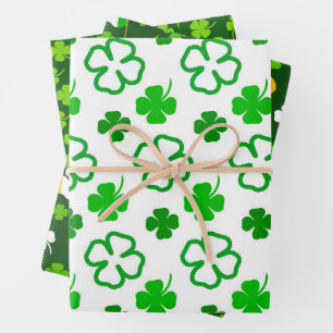 Green Shamrock st. Patrick's Day Wrapping Paper