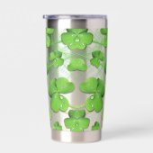 Green Shamrock St Patrick's Geïsoleerde Drinkbeker (Rechts)