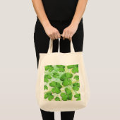 Green Shamrock St Patrick's Grocery Canvas tas (Voorkant (product))