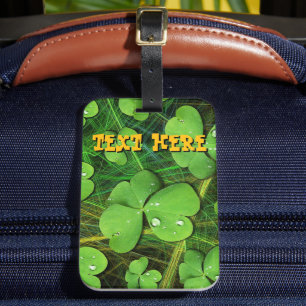Green Shamrock St Patrick's iPhone 5 Hoesje-Mate Bagagelabel