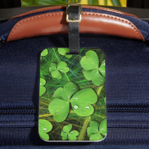 Green Shamrock St Patrick's iPhone 5 Hoesje-Mate Bagagelabel
