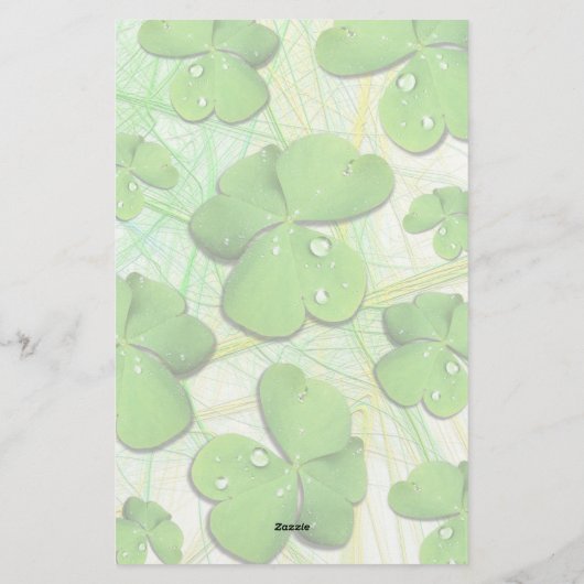 Green Shamrock St Patrick's iPhone 5 Hoesje-Mate Briefpapier (Achterkant)