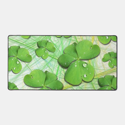 Green Shamrock St Patrick's iPhone 5 Hoesje-Mate Bureaumat (Voorkant)