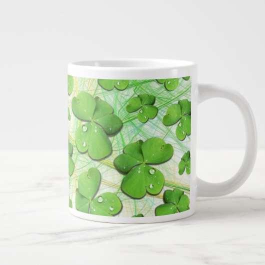 Green Shamrock St Patrick's iPhone 5 Hoesje-Mate Extra Grote Beker (Rechts)