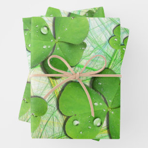 Green Shamrock St Patrick's iPhone 5 Hoesje-Mate Inpakpapier Vel