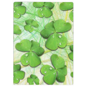 Green Shamrock St Patrick's iPhone 5 Hoesje-Mate Klembord (Achterkant)