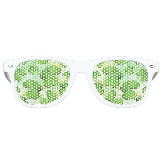 Green Shamrock St Patrick's iPhone 5 Hoesje-Mate Retro Zonnebril (Voorkant)