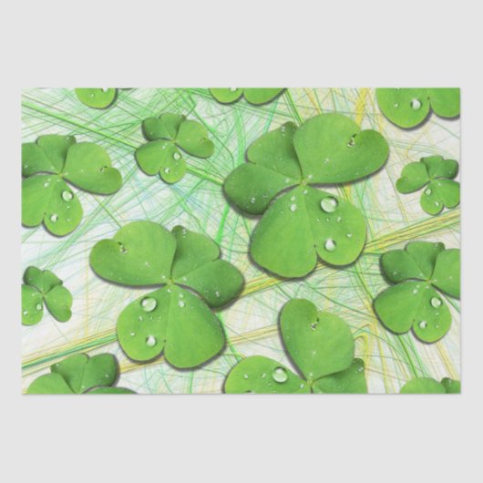 Green Shamrock St Patrick's iPhone 5 Hoesje-Mate Tissuepapier (Voorkant)