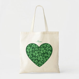 Green Shamrock Tote Bag