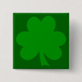 Green Shamrock Vierkante Button 5,1 Cm (Voorkant)