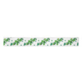 Green Shamrocks & Daisies St Patrick's Ribbon Lint (Voorkant)