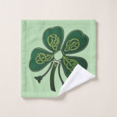 Green Shamrocks Diamonds 2025 Bad Handdoek (Wasdoekje)