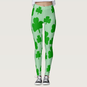 Green Shamrocks Leggings