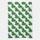 Green Shamrocks St. Patrick's Day Theedoek (Verticaal)