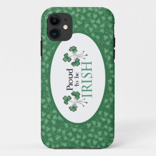 Green Shamrocks Trots om Ierse iPhone 5/5s Hoesje 