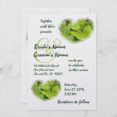 GREEN SHAMROCKS - Weddenschap Kaart (Voorkant / Achterkant)